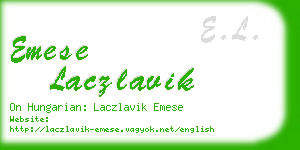 emese laczlavik business card